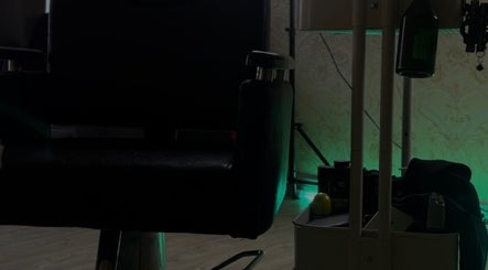 Cozy barber chair and station at Dear Space Barber & Co, Petaling Jaya, Selangor, MY.