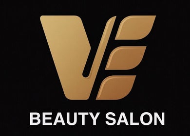 Logo elegant Ve Beauty Salon din Chișinău, Chișinău, MD pe fundal negru.