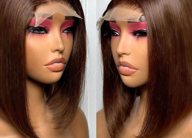 High-quality mannequin wig at Ladybhairsaloon in Lekki, Lagos, NG, showcasing sleek styling.