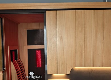 Relaxing sauna at Rockingham Forest Wellbeing, Corby, England. Perfect for wellness and relaxation.