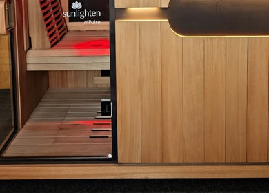 Luxurious sauna interior at Rockingham Forest Wellbeing, Corby, England, GB. Perfect for relaxation and wellness.