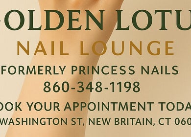 Golden Lotus Nails in New Britain, Connecticut. Contact 860-348-1198 for appointments.