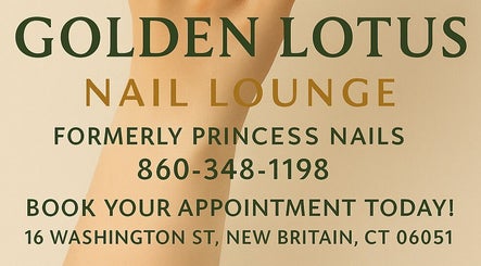 Golden Lotus Nails in New Britain, Connecticut. Contact 860-348-1198 for appointments.