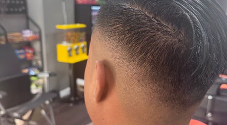 Close-up of a precision fade haircut at JYSBARBER.PRO in Yonkers, New York, US.