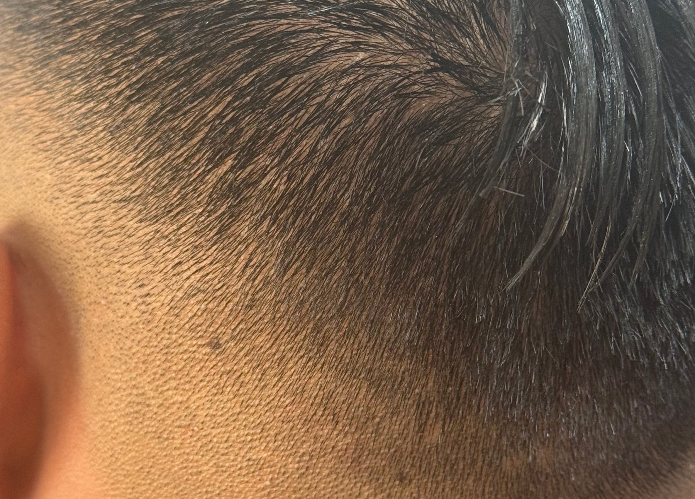 Close-up of a precise fade haircut at JYSBARBER.PRO, Yonkers, New York, US.