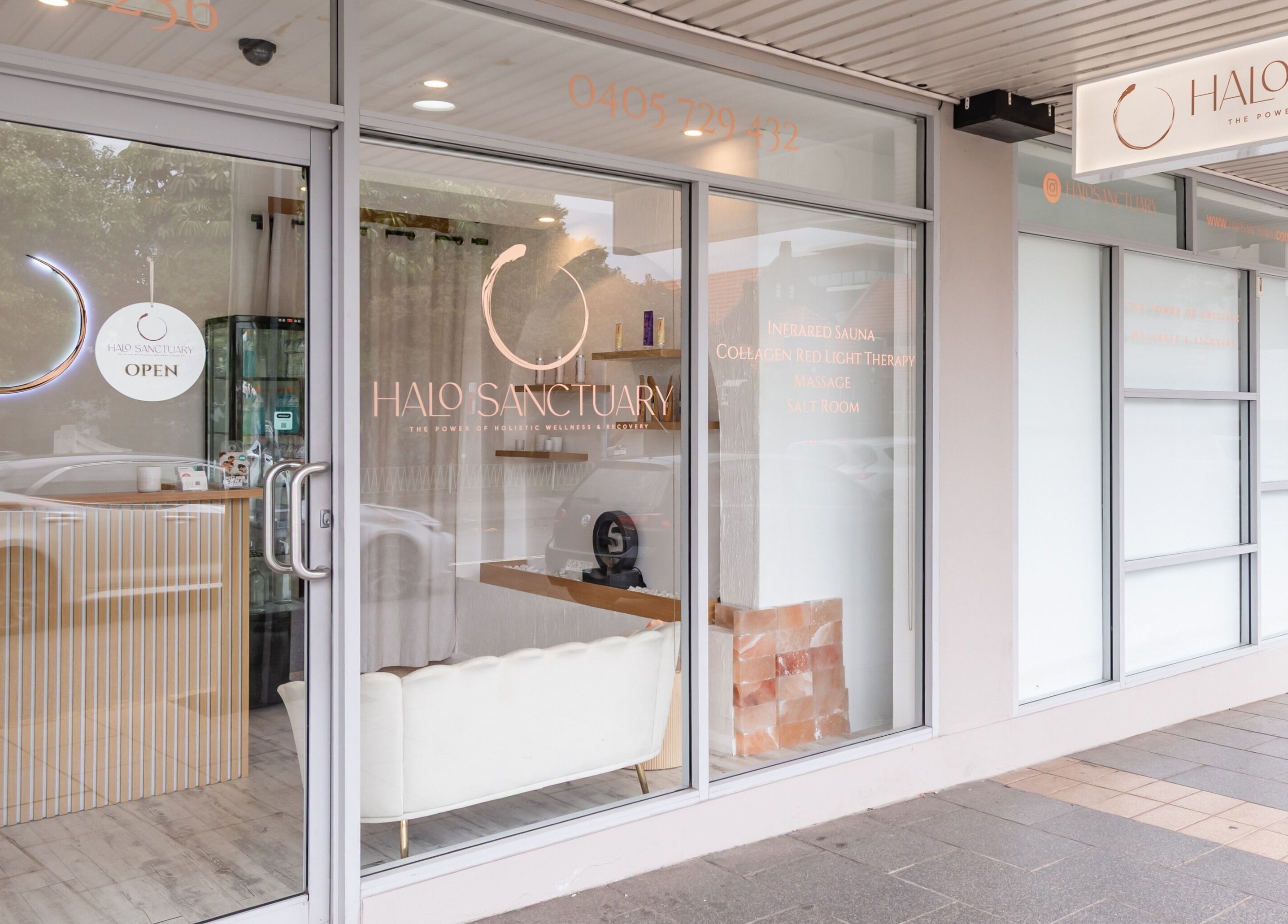 Front view of Halo Sanctuary at Ramsgate, New South Wales, AU, showcasing a welcoming entrance.