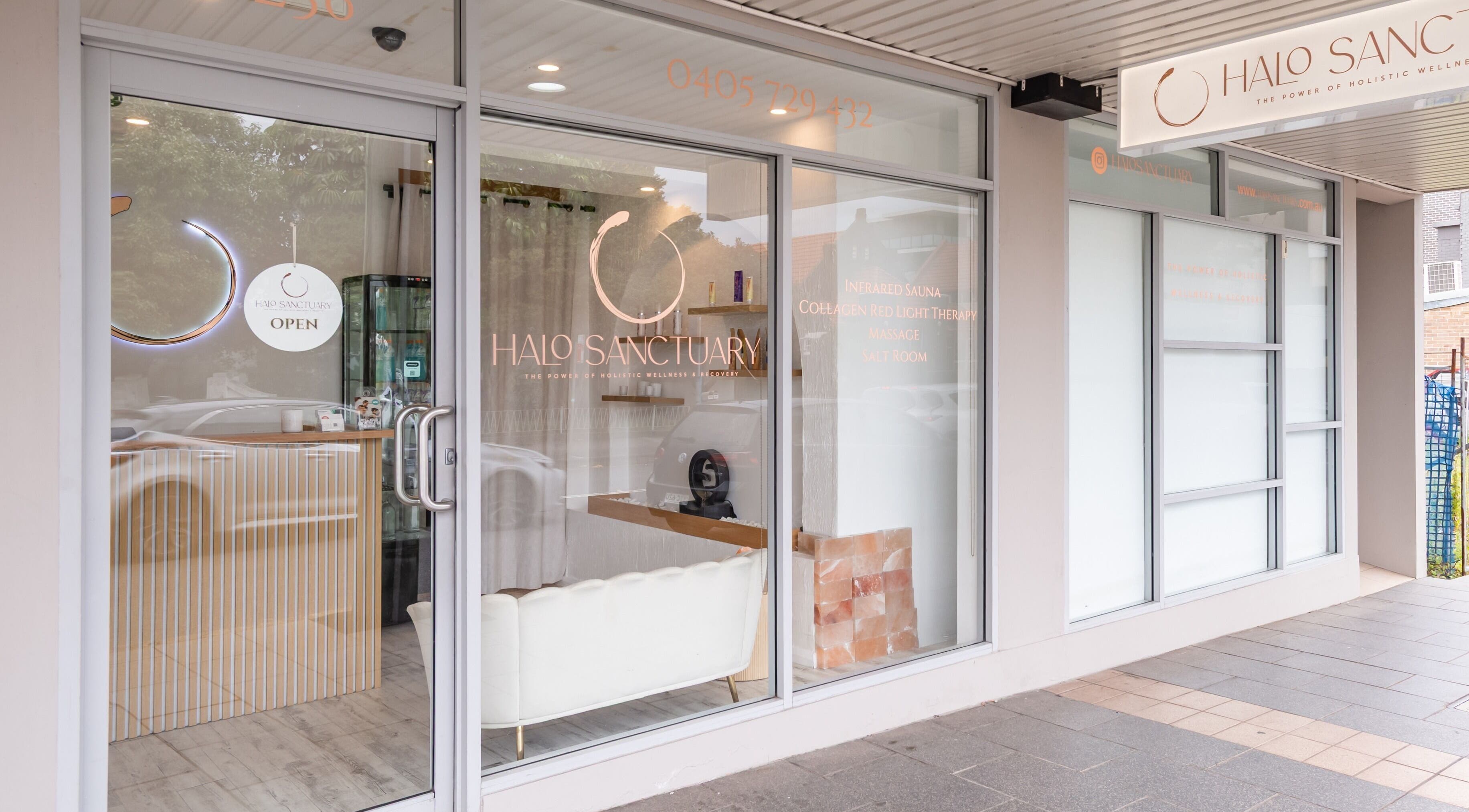 Front view of Halo Sanctuary at Ramsgate, New South Wales, AU, showcasing a welcoming entrance.