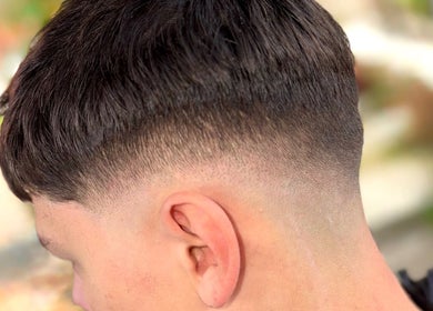 High fade hairstyle at High Fade, Madan, Smolyan, BG, showcasing precision cut.