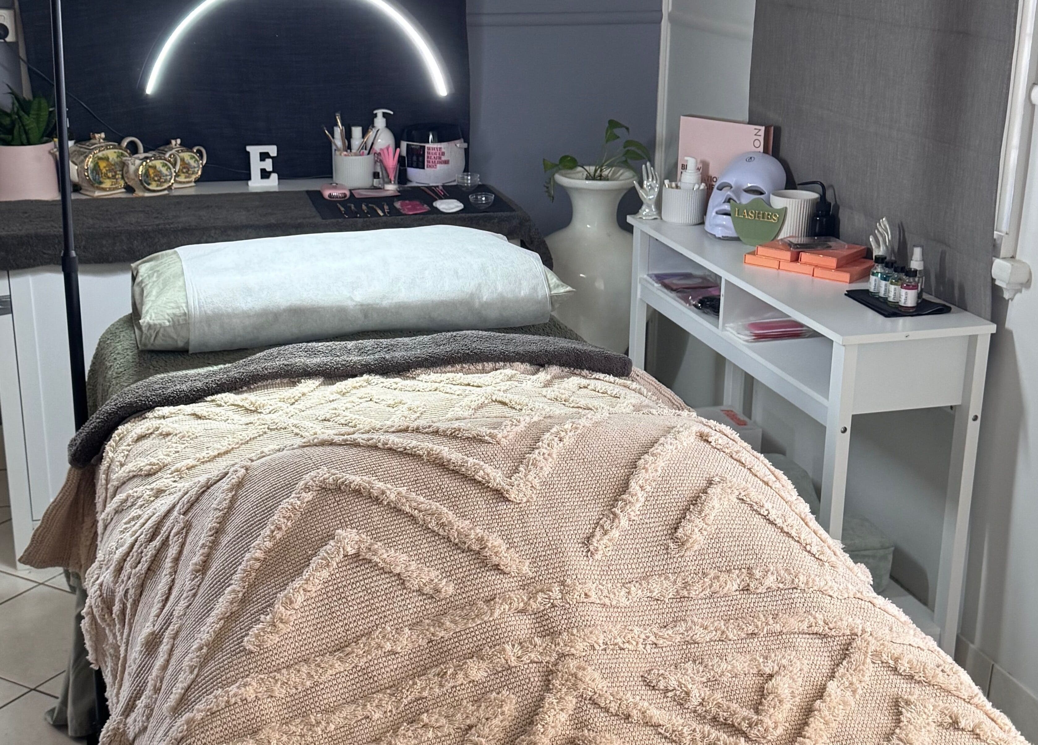 Relaxing treatment bed at Estelle Beauty - On The Range, The Range, Queensland, AU for wellness therapies.