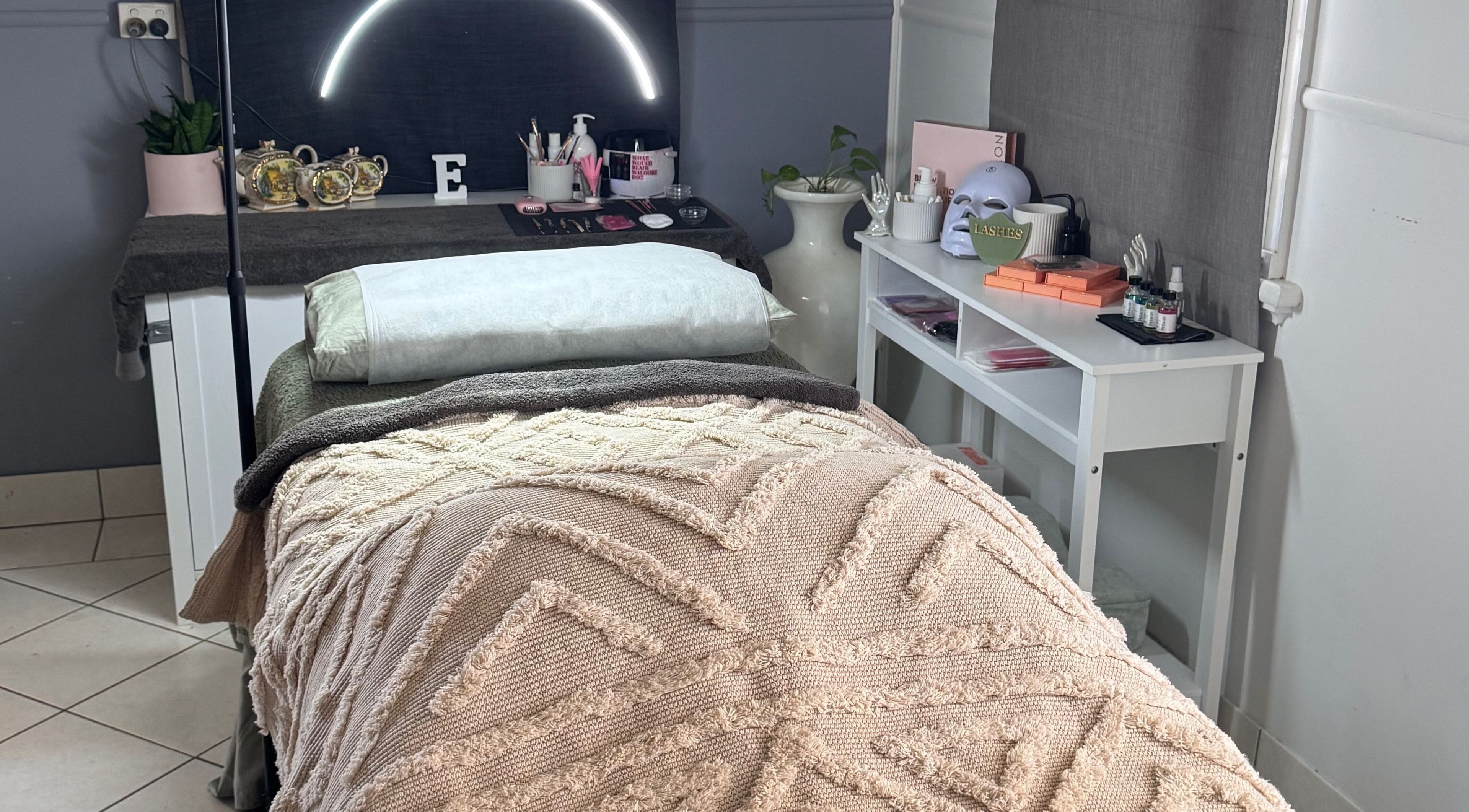 Relaxing treatment bed at Estelle Beauty - On The Range, The Range, Queensland, AU for wellness therapies.