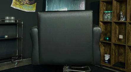 Modern salon chair at Allhair Malaysia in Seri Kembangan, Selangor, MY, featuring sleek design and comfort.