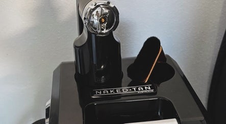 Naked Tan machine at Palm Beach Glow, Palm Beach, Queensland, AU, ready for a perfect tan.