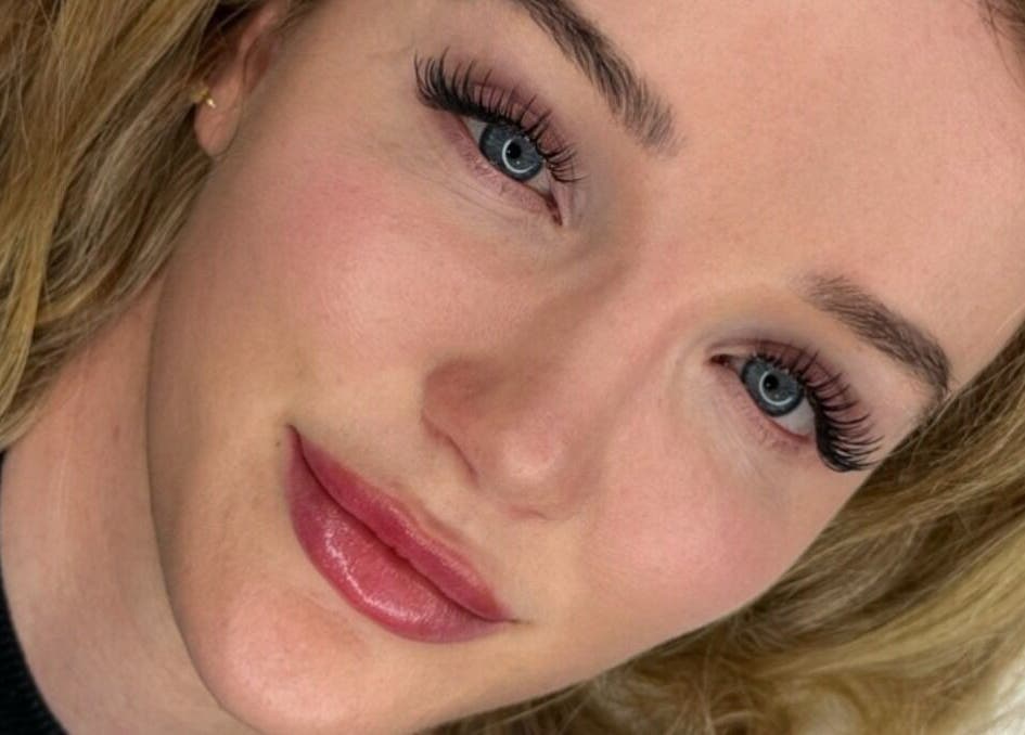 Close-up of a woman's eye with elegant lashes at Lumi Lash & Brow, Ultimo, New South Wales, AU.