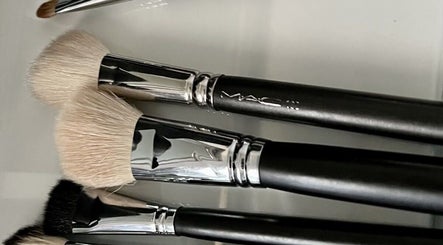 Collection of makeup brushes at Makeupbyawin, Puchong, Selangor, MY showcasing professional tools.