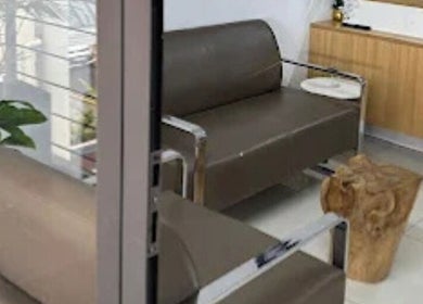 Welcoming seating area at X Hair and Beauty Salon in Quatre Bornes, Plaines Wilhems District, MU.