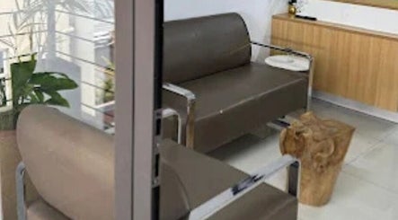 Welcoming seating area at X Hair and Beauty Salon in Quatre Bornes, Plaines Wilhems District, MU.