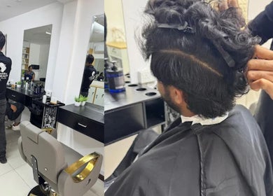 Hair stylist working at X Hair and Beauty Salon, Quatre Bornes, Plaines Wilhems District, MU.