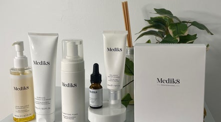 Medik8 skincare products displayed at Luminous Skin and Beauty by Maris, Duncraig, Western Australia, AU.