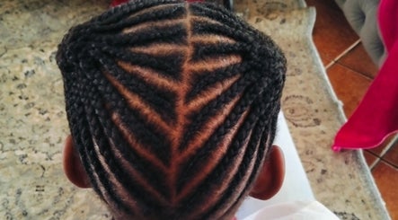 Intricate braided hairstyle at 365days mobile hair& beauty in Kempton Park, Gauteng, ZA.