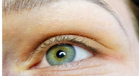 Close-up of an eye showcasing detailed beauty treatments at Beauty Artisan, Norwich, England, GB.