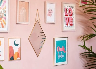 Stylish, colorful wall decor at Nails by Gem, Newtownabbey, Northern Ireland, GB, enhancing the salon's ambiance.