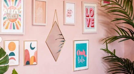 Stylish, colorful wall decor at Nails by Gem, Newtownabbey, Northern Ireland, GB, enhancing the salon's ambiance.