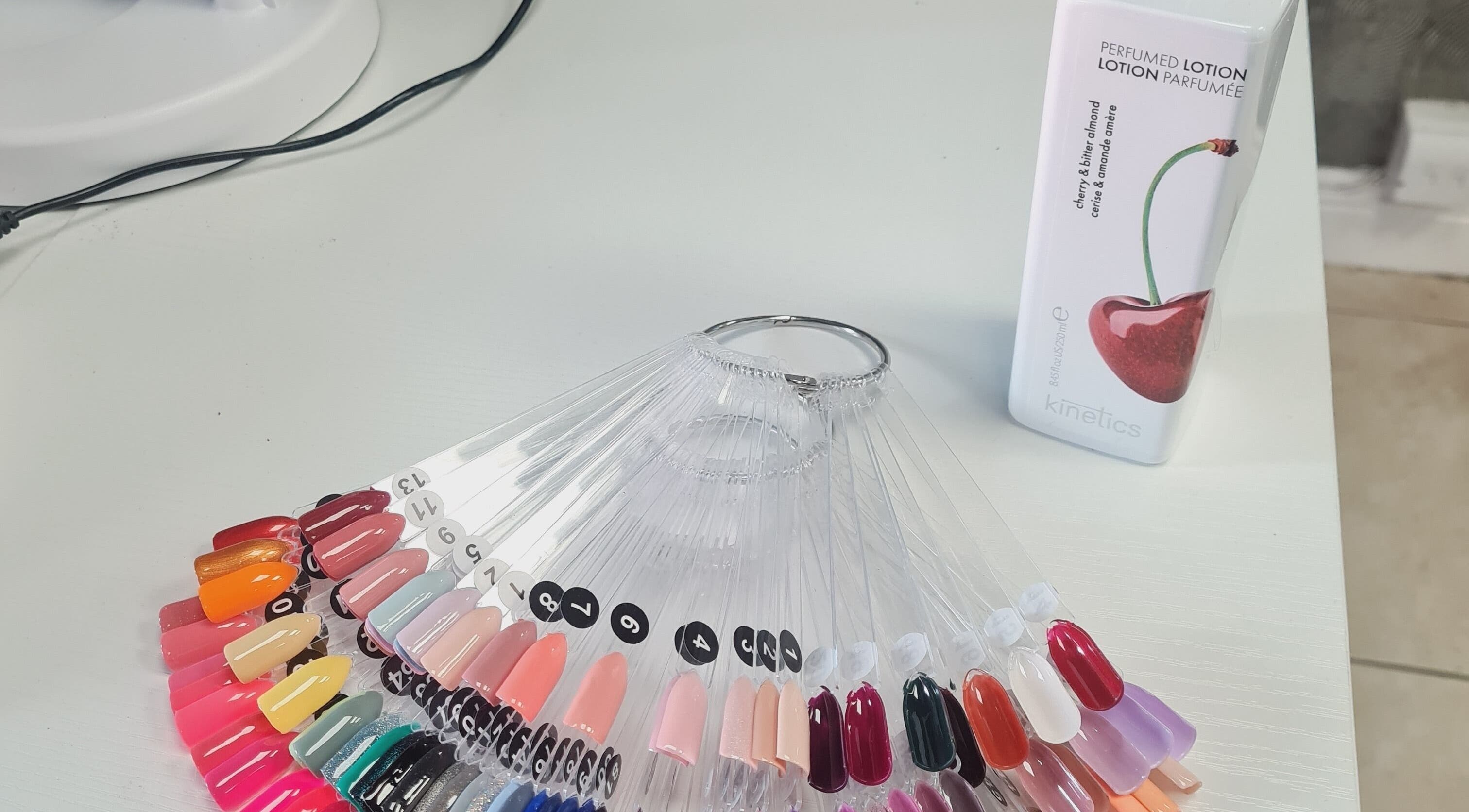 Colorful nail palette at Nails by Ina, Mullingar, County Westmeath, IE, showcasing vibrant options.