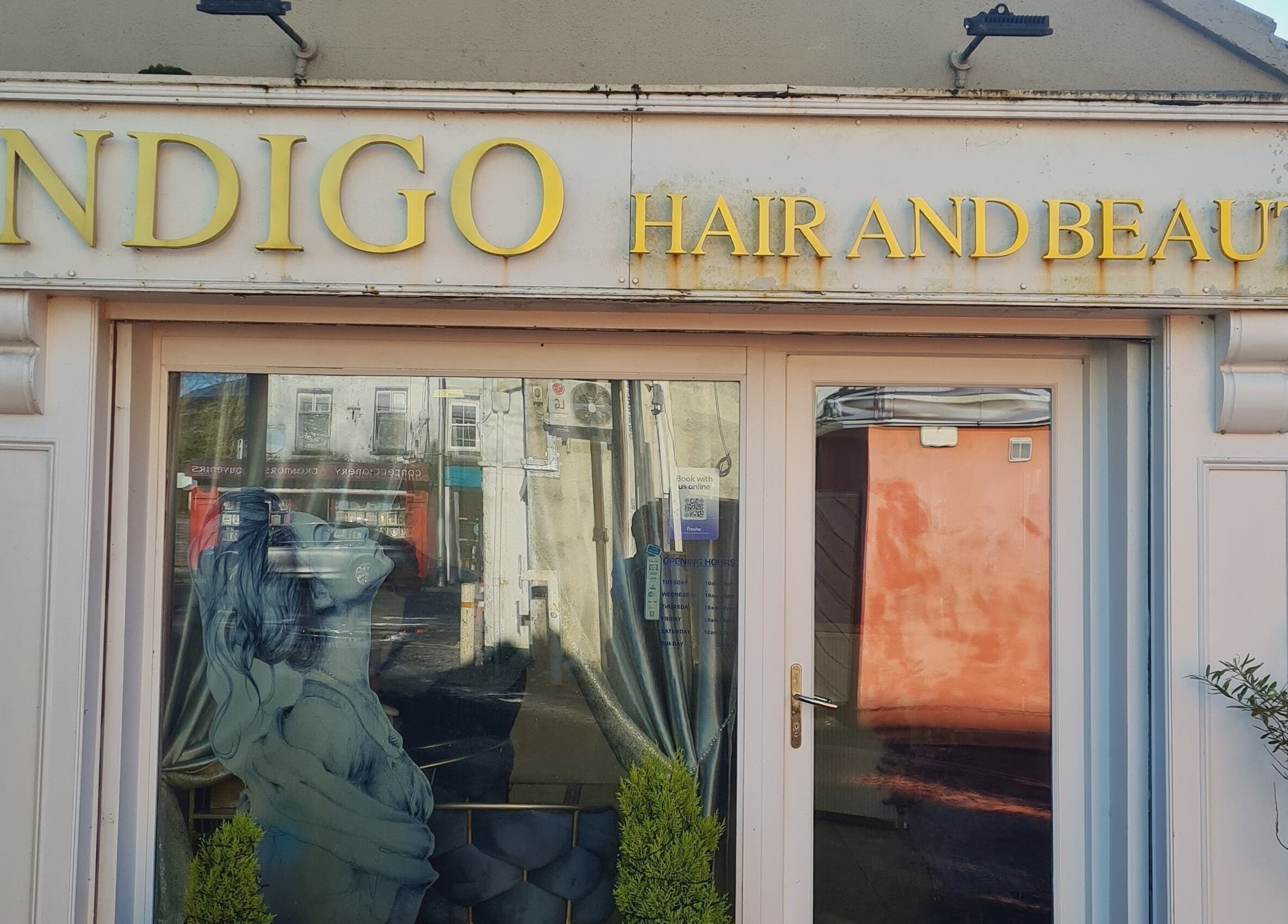 Front of Indigo Hair and Beauty near Nails by Ina, Mullingar, County Westmeath, IE.