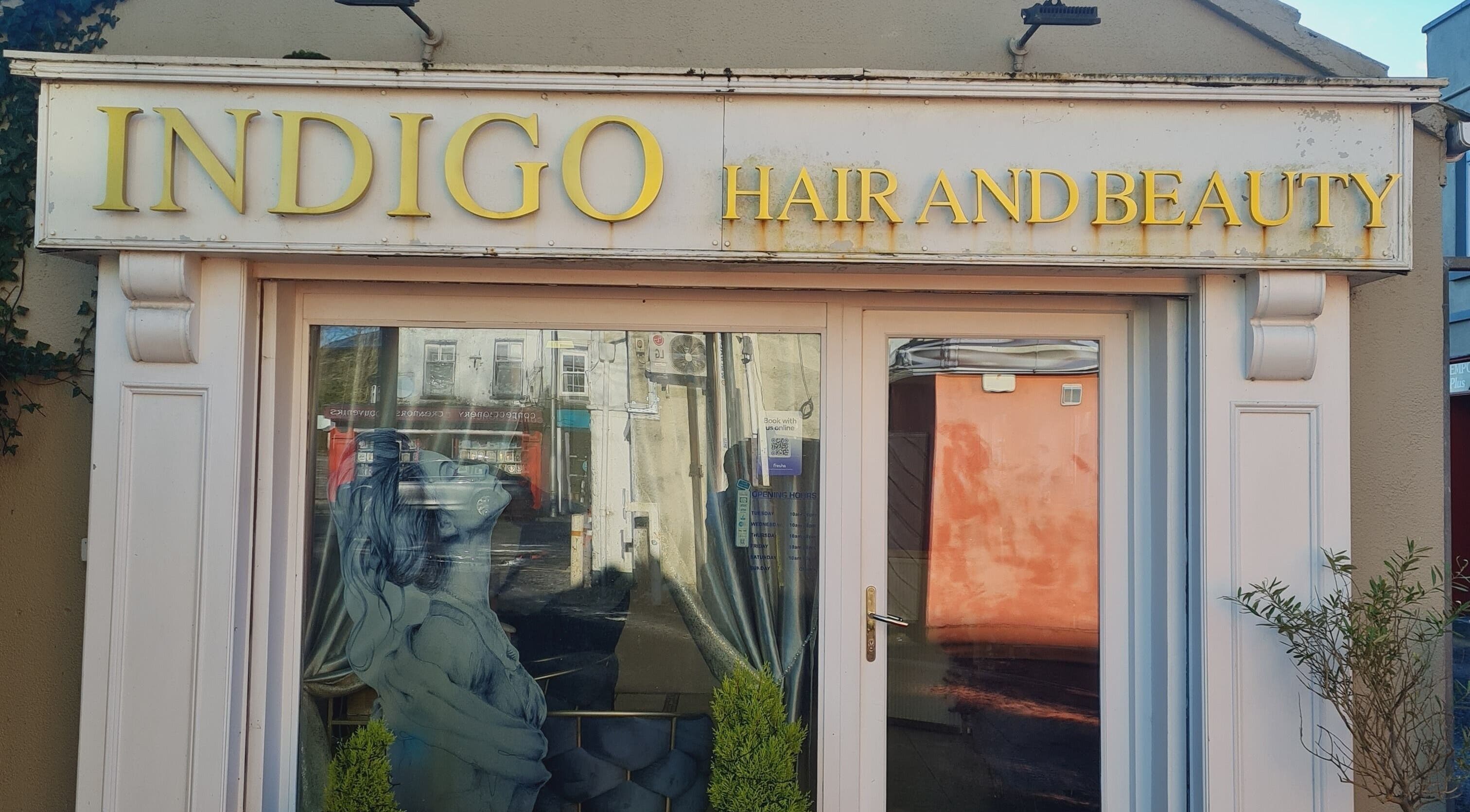 Front of Indigo Hair and Beauty near Nails by Ina, Mullingar, County Westmeath, IE.