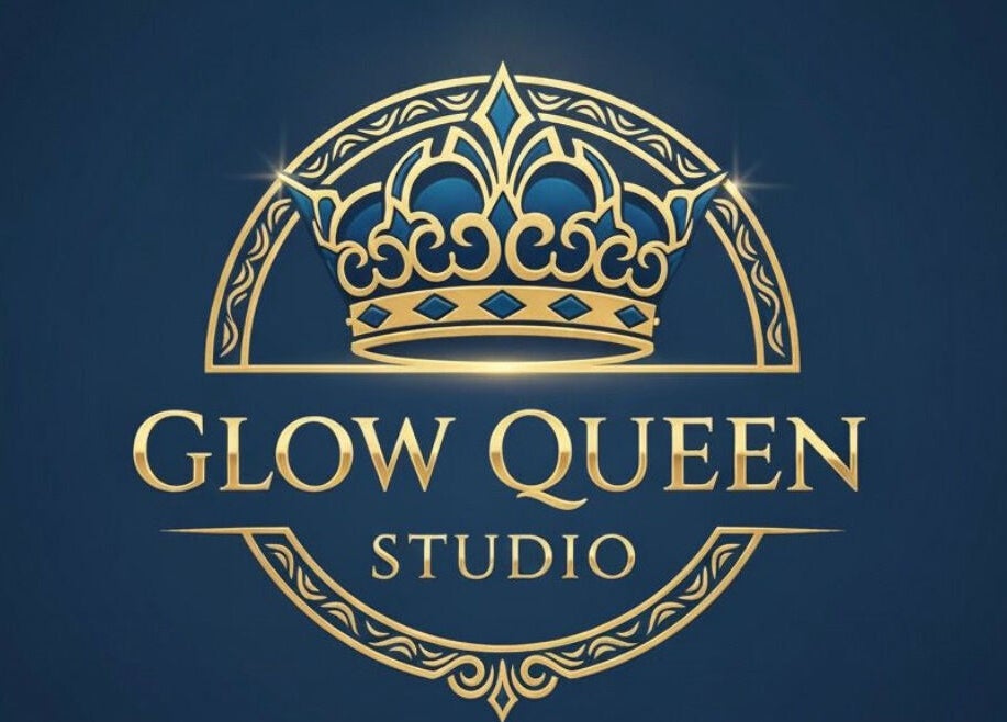 Logo of Glow Queen Studio in San Juan, San Juan-laventille Regional Corporation, TT, featuring a golden crown.