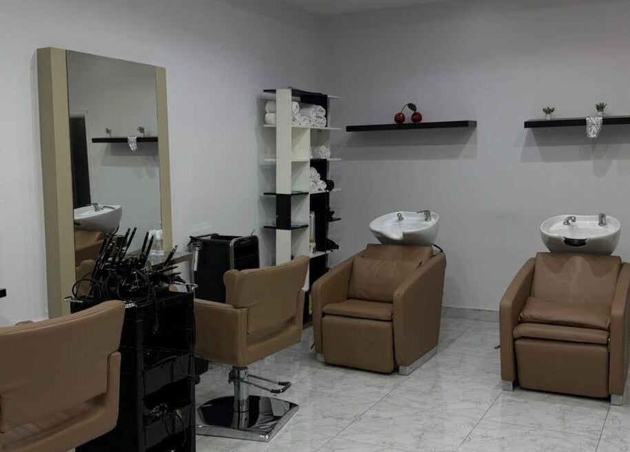 Modern hair salon interior at Namarig beauty center, Doha, Doha Municipality, QA.