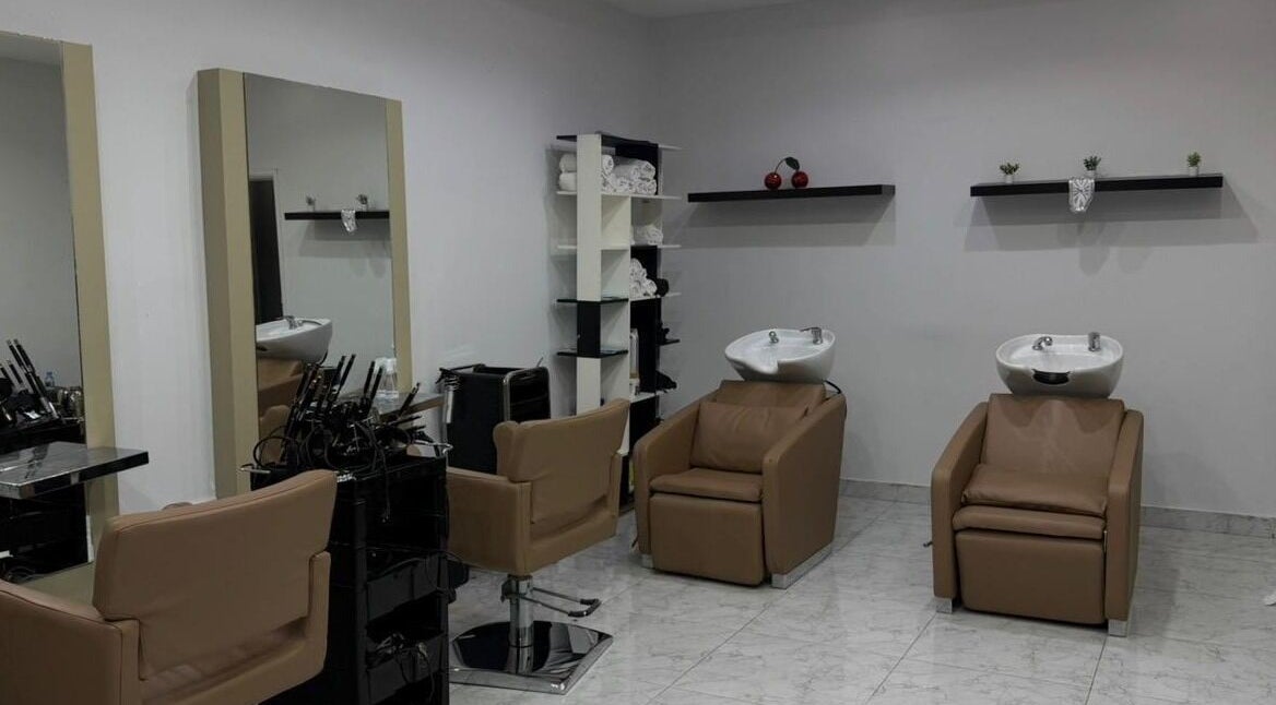 Elegant salon setup with chairs at Namarig Beauty Center, Doha, Doha Municipality, QA.
