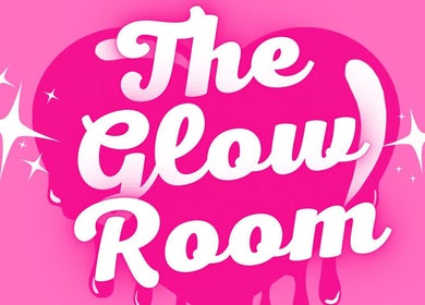 The Glow Room - Calne logo in vibrant pink, Calne, England, GB.