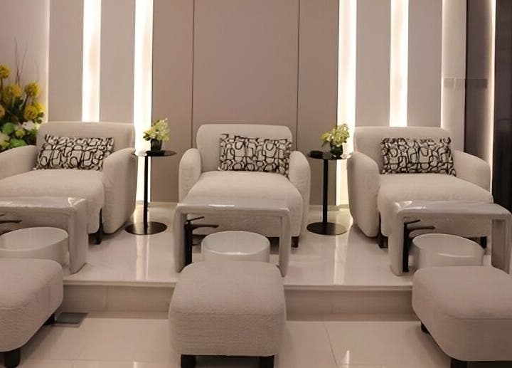 Luxurious spa chairs at Art Glam in Riyadh, Riyadh Province, SA creating a serene, inviting atmosphere.