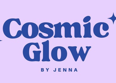 Logo of Cosmic Glow Room in Copthorne, England, GB featuring bold blue text on a pastel background.
