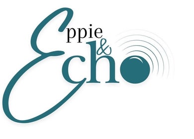 Echo & Eppie logo in teal and black, Bridgend, Wales, GB. Modern and stylish design.
