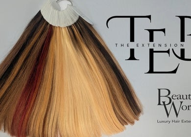 Diverse hair extensions at The Extension Bar, Onchan, Isle of Man, GB, showcasing beauty and style.