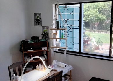 Cozy treatment space at Serenity Spa Durban, overlooking nature in Durban, Kwazulu-natal, ZA.