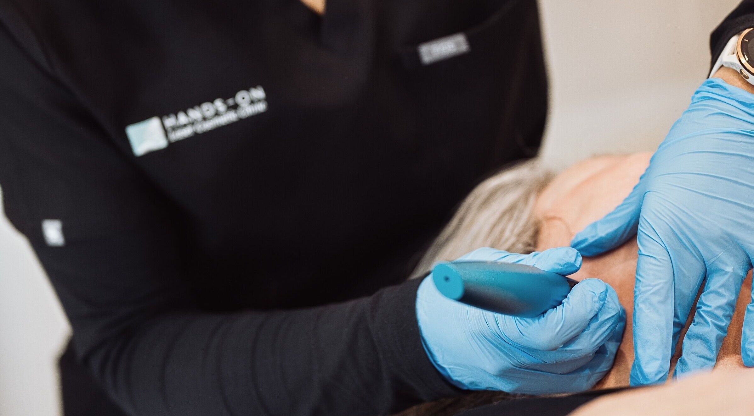 Hands-On Laser Cosmetic Clinic in Melbourne, Victoria, AU, expert performing precise laser treatment.