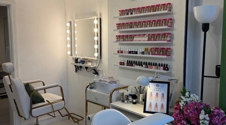 Chic beauty station at Jb_beautyhub_ in Lagos, Lagos, NG showcasing elegant nail polish display.