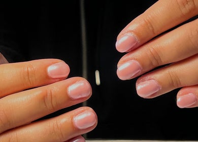 Close-up of elegant manicured nails at Nails by Han, Cape Town, Western Cape, ZA.