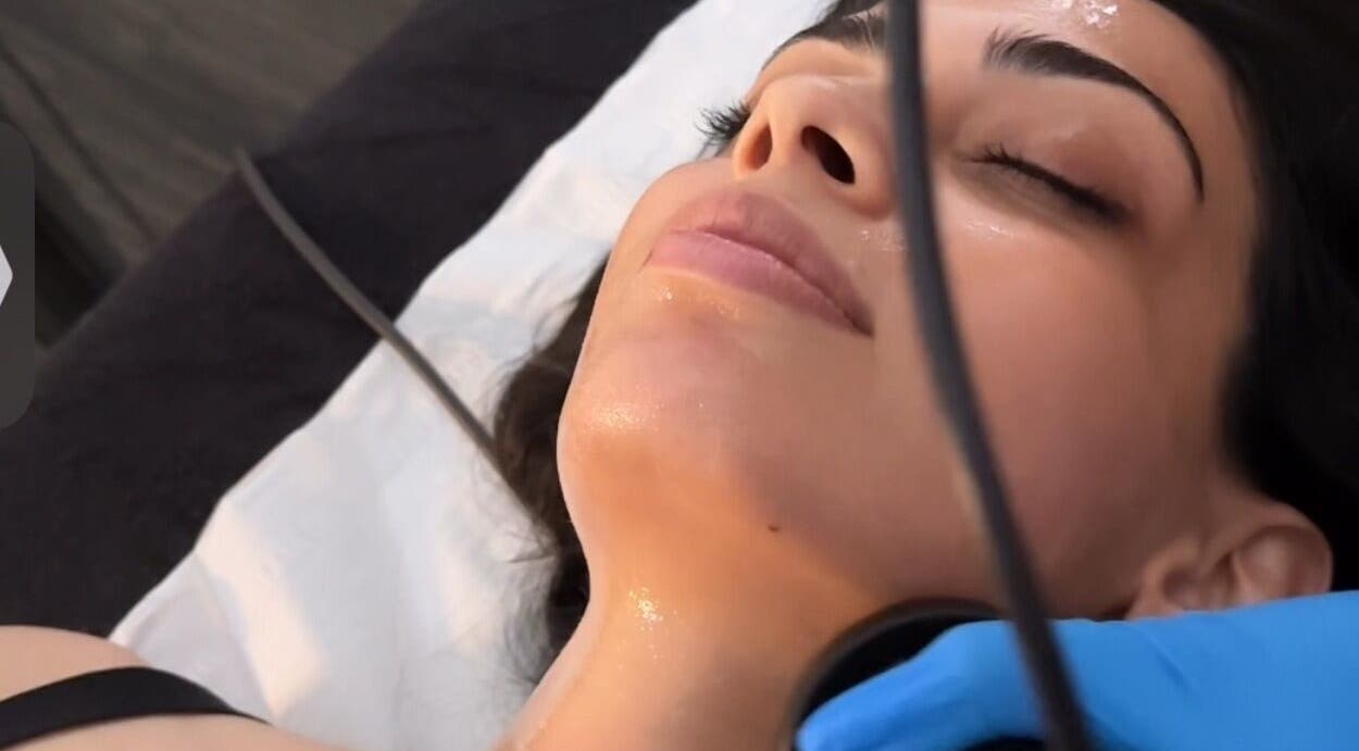 Facial treatment at Ak Clinic, Wolverhampton, England, GB, showcasing relaxation and skincare expertise.