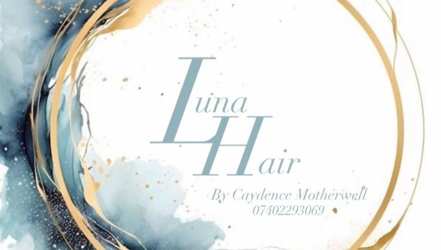 Elegant Luna Hair logo design in Redditch, England, GB showcasing a stylish artistic swirl.