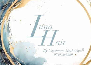 Elegant Luna Hair logo design in Redditch, England, GB showcasing a stylish artistic swirl.