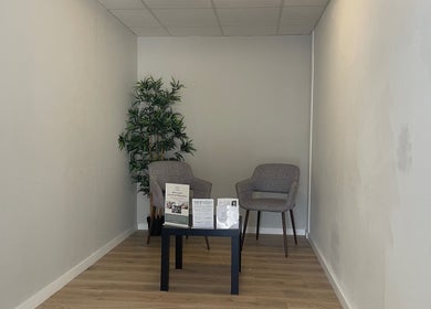 Inviting seating area at True Form Therapy Ltd, Three Legged Cross, England. Perfect for relaxation.
