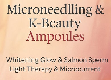 Plakat za Microneedling in K-Beauty ampule v SKYNÉ Cosmetic Studio, Ljubljana, Ljubljana, SI.