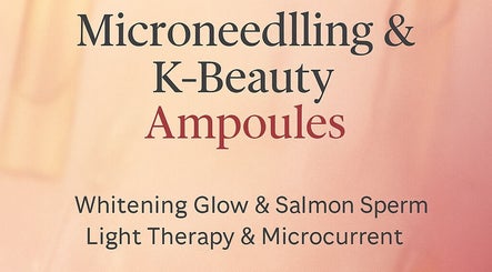 Plakat za Microneedling in K-Beauty ampule v SKYNÉ Cosmetic Studio, Ljubljana, Ljubljana, SI.