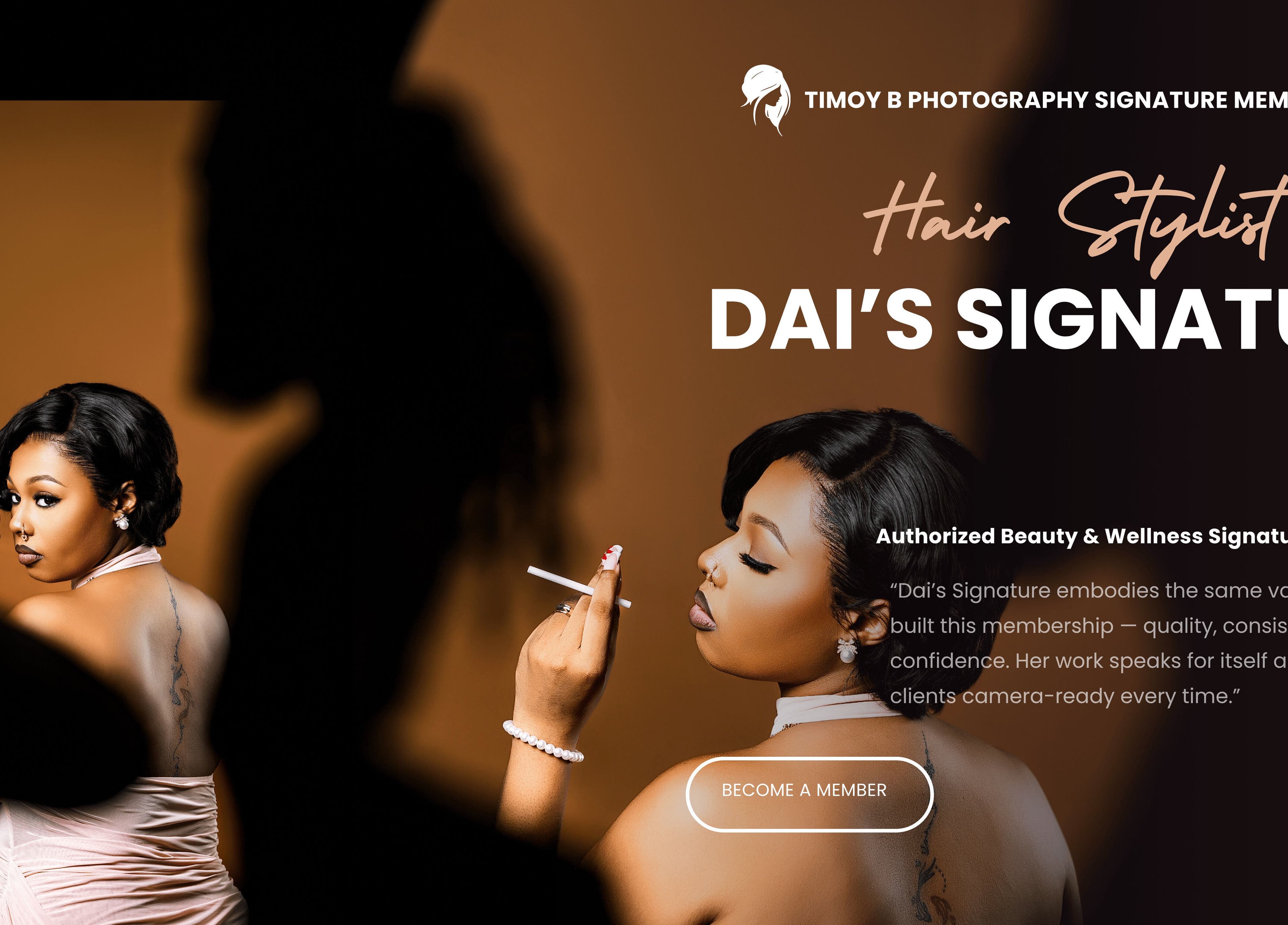 Elegant stylist at Dai's Signature, Saint John, Saint John, AG showcasing beauty and style expertise.