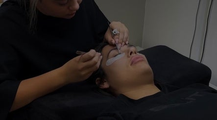 Professional eyelash treatment at Emma's Touch, Caterham, England, GB, enhancing beauty with precision.