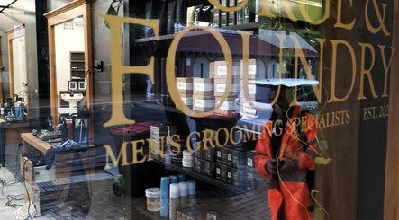 Forge & Foundry men's grooming shopfront in Hastings, Hawke's Bay Region, NZ with interior view.